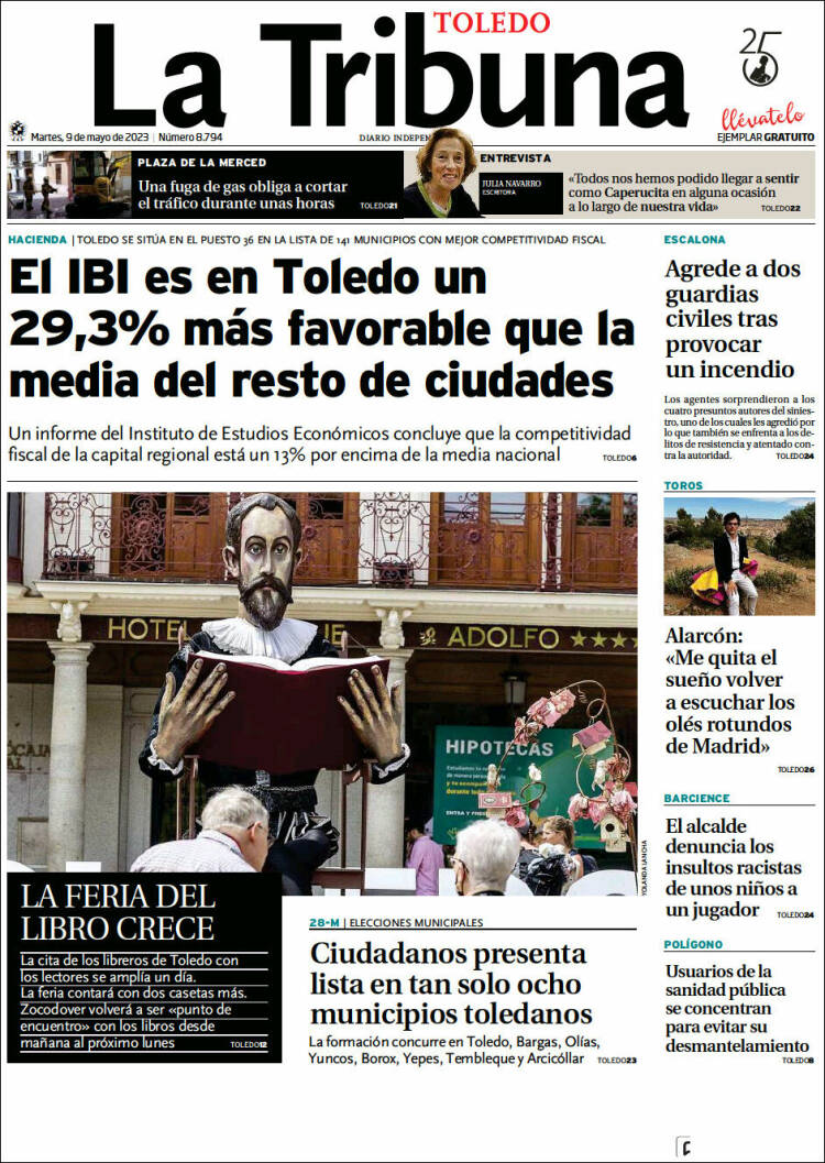 Portada de La Tribuna de Toledo (Spain)