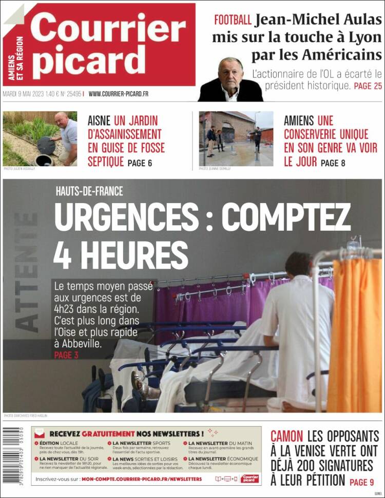 Portada de Courrier Picard (France)