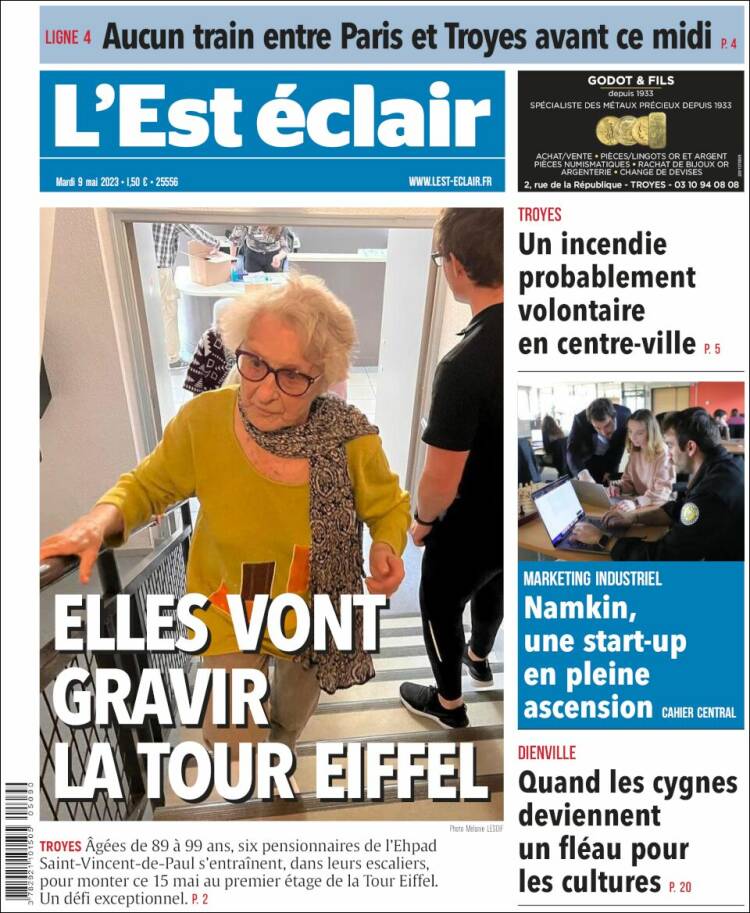 Portada de L'Est Eclair (France)