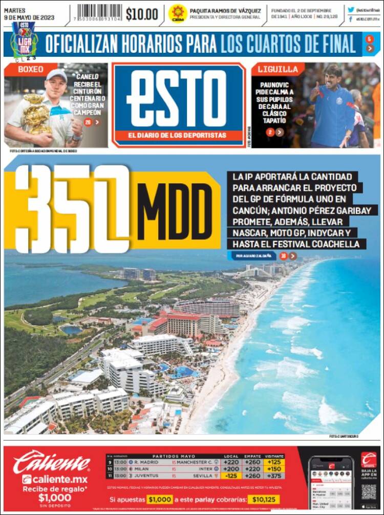 Portada de Esto (M&eacute;xico)