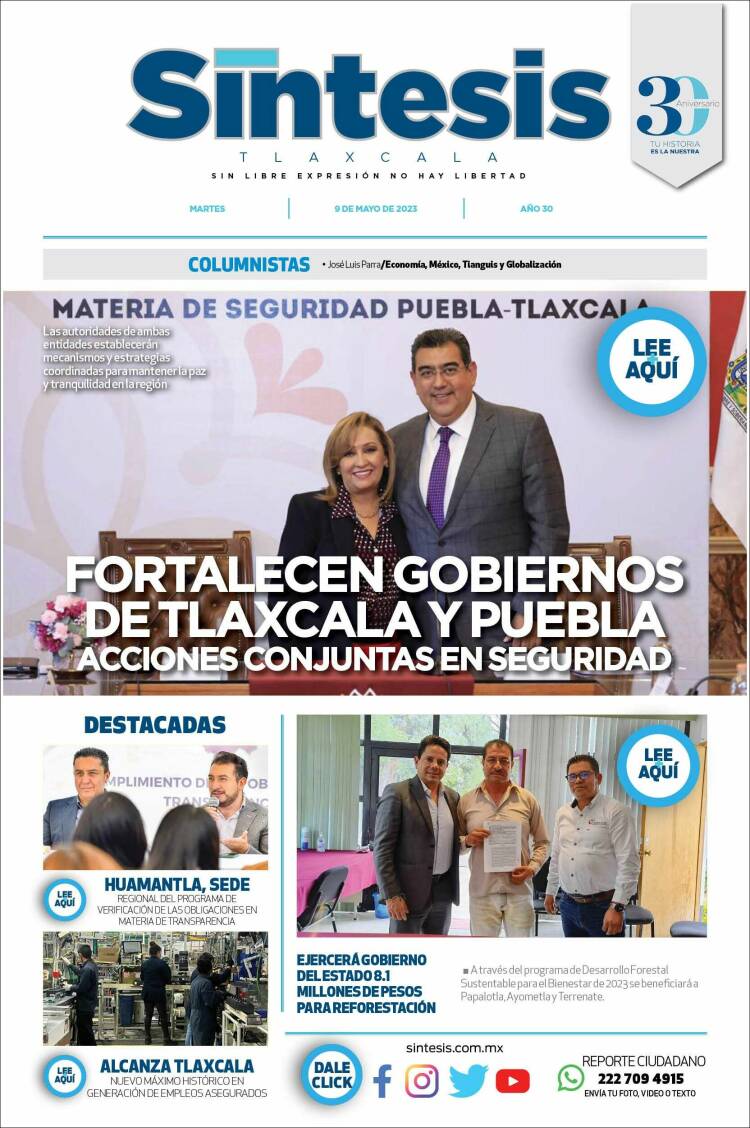 Portada de Síntesis de Tlaxcala (M&eacute;xico)