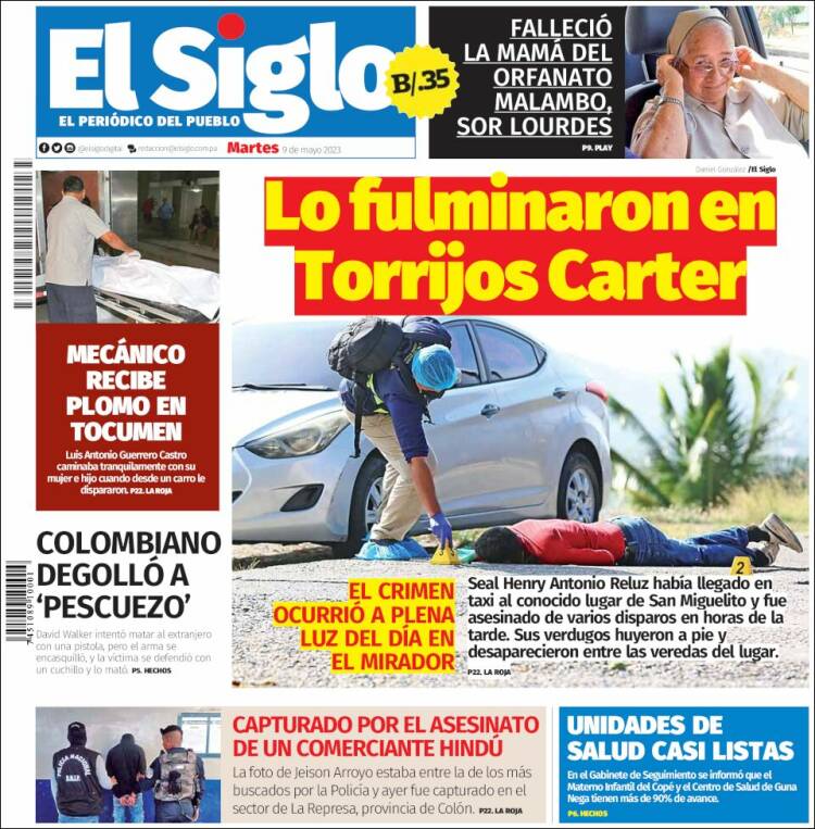 Portada de El Siglo (Panam&aacute;)