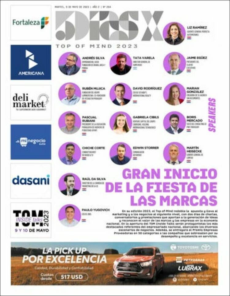 Portada de 5 Días (Paraguay)