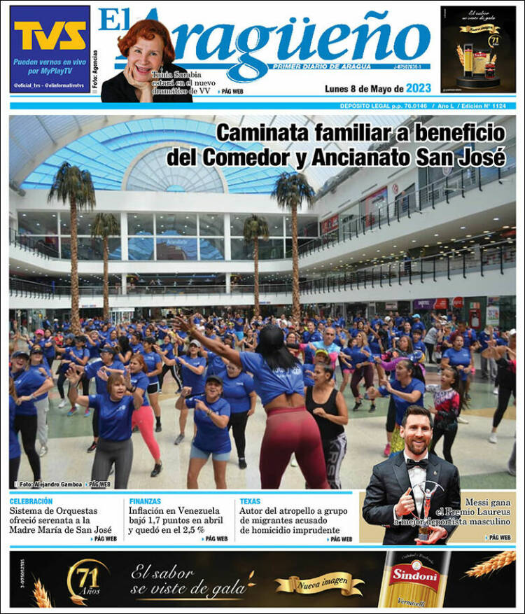 Portada de El Aragüeño (Venezuela)