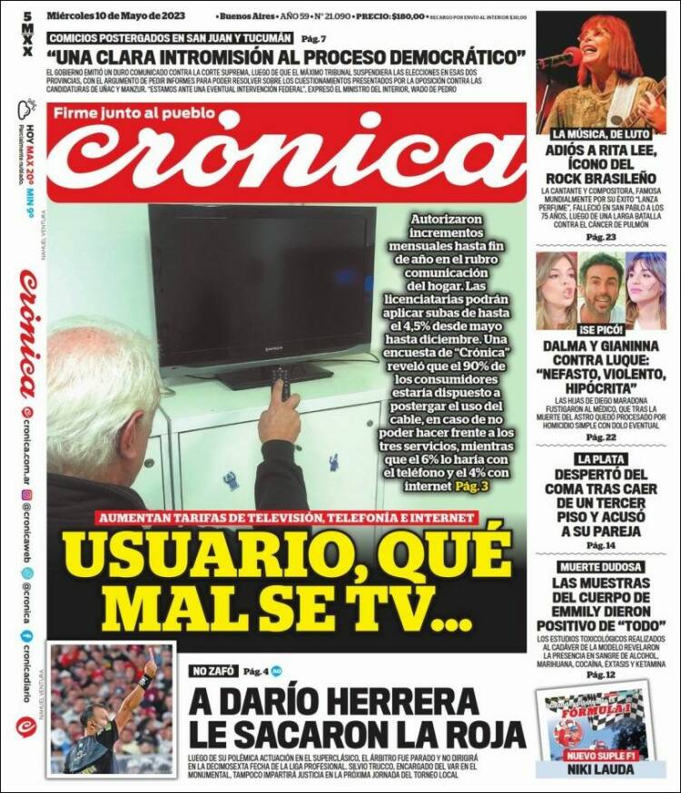 Portada de La Voz del Chaco (Argentina)