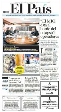 Portada de El País - Cali (Colombia)