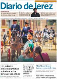 Portada de Diario de Jerez (España)