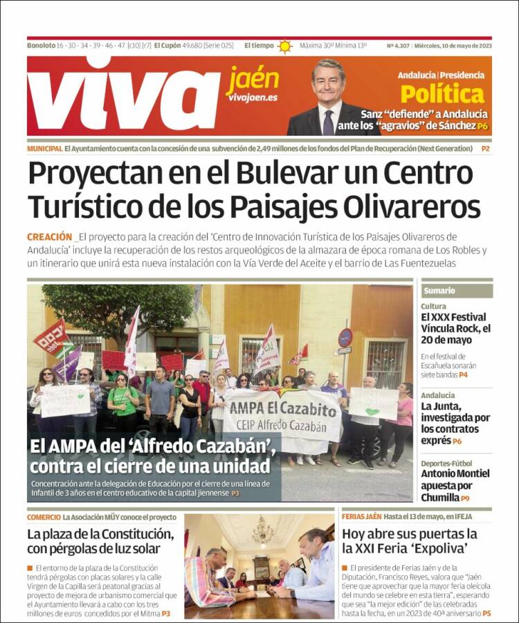 Portada de Viva Jaén (España)