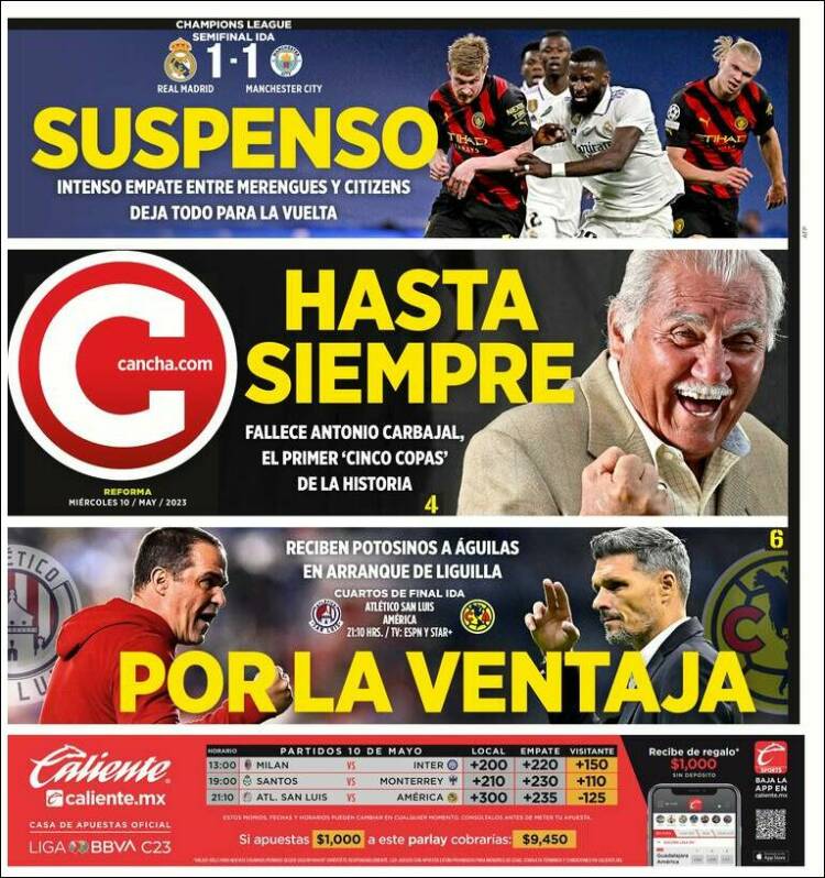 Portada de Cancha (M&eacute;xico)