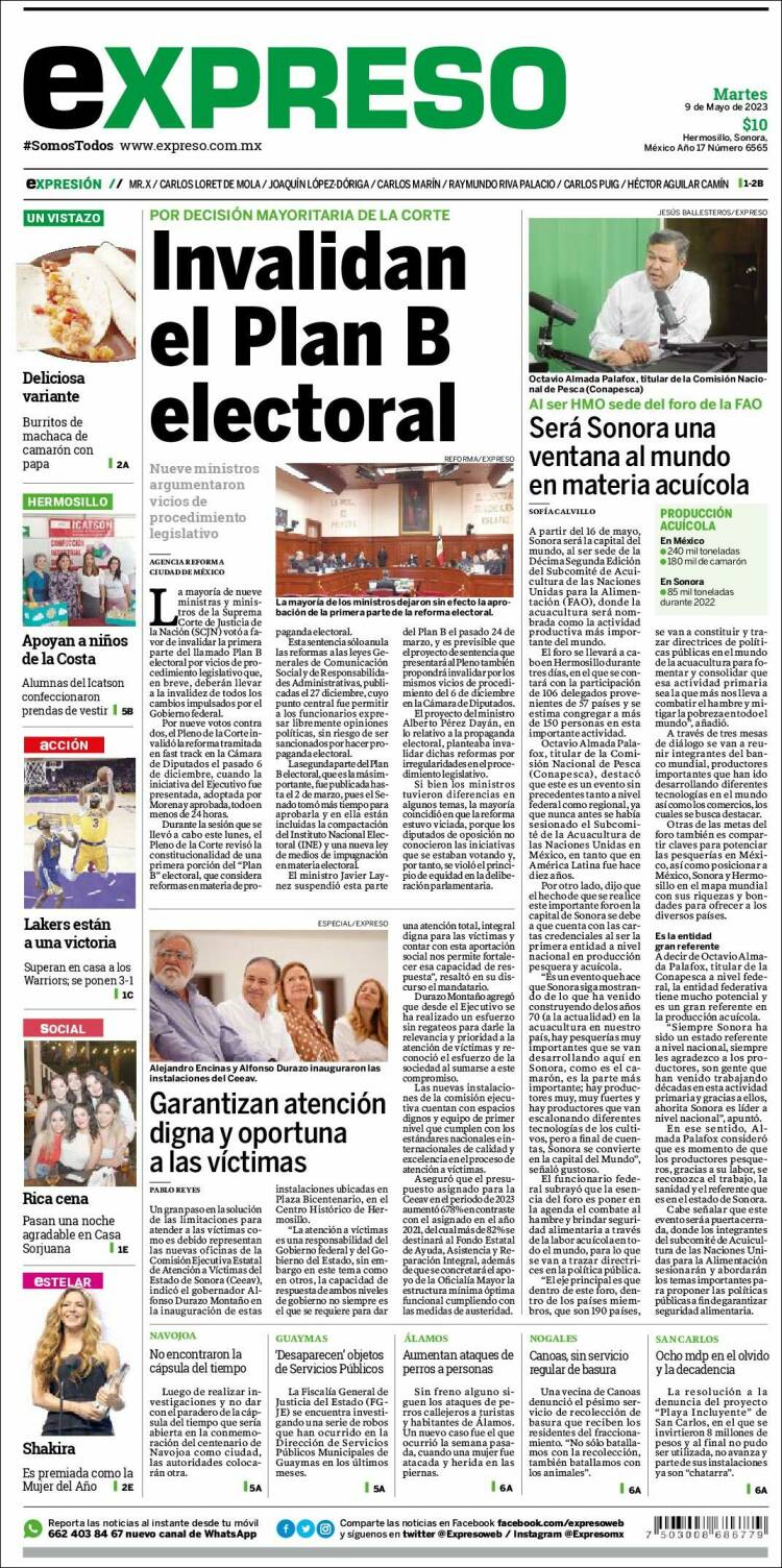 Portada de Expreso (México)