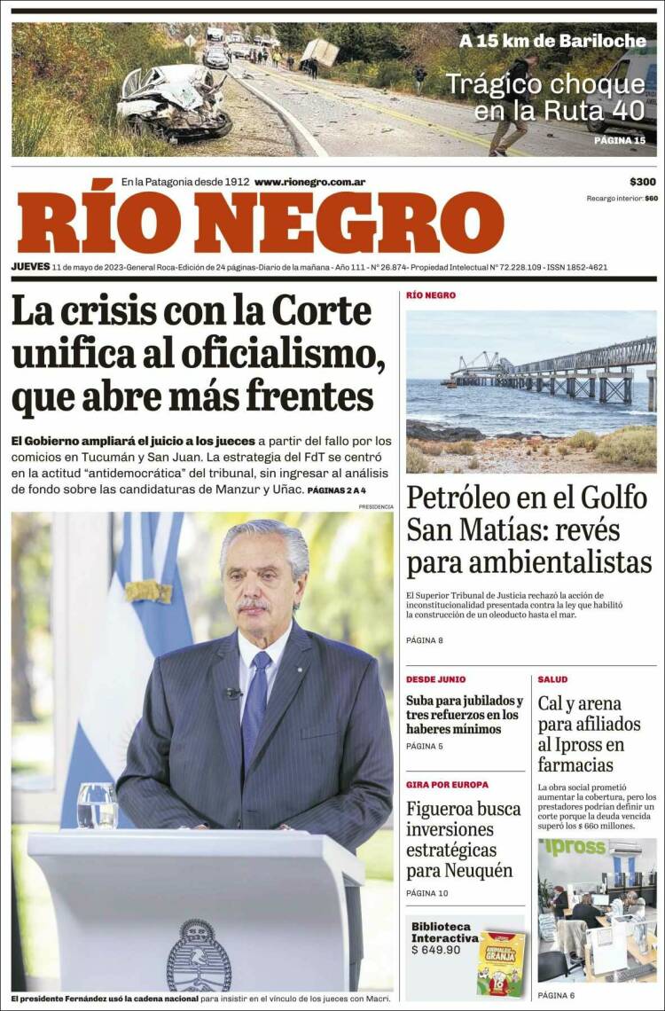 Portada de Rio Negro (Argentina)