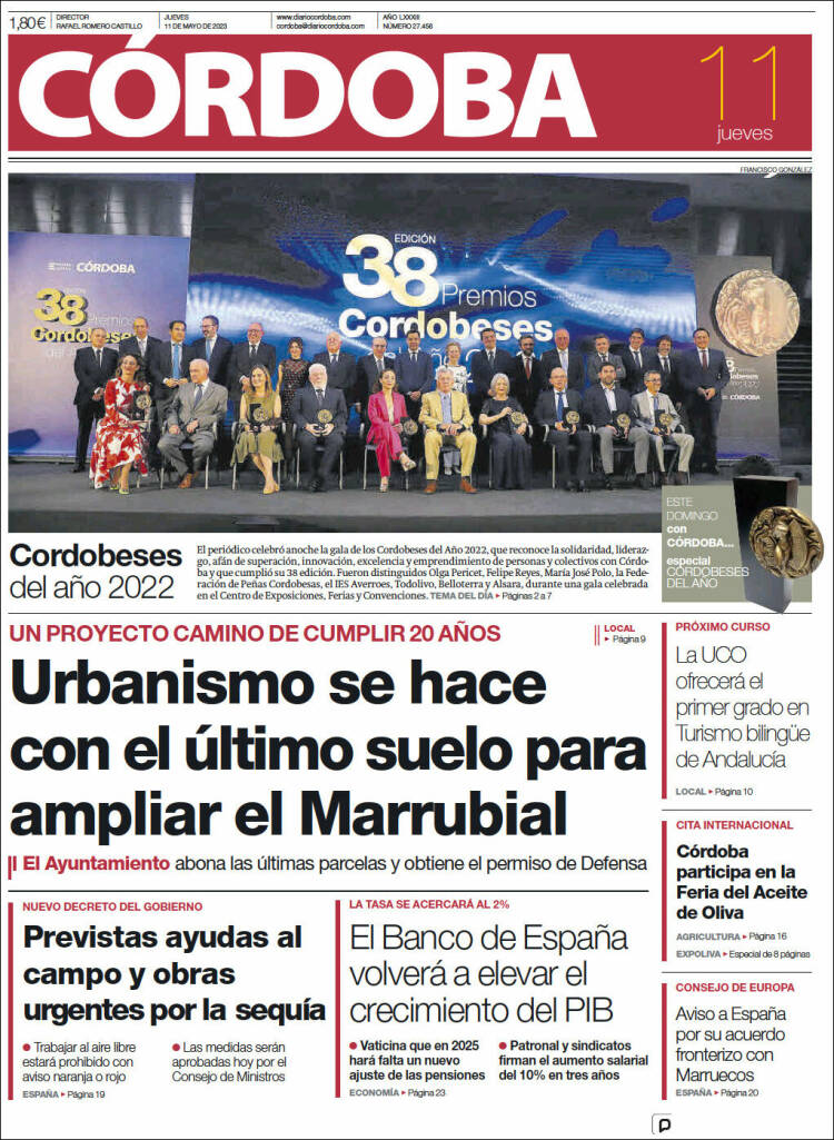 Portada de Diario de Córdoba (España)