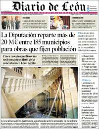 Portada de Diario de León (España)