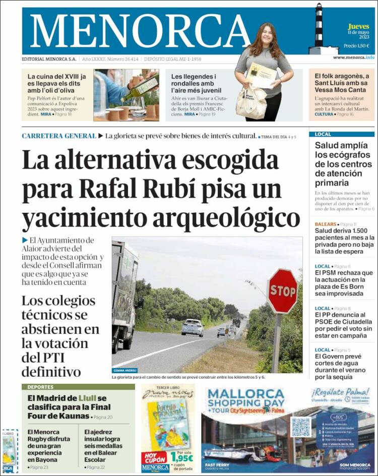 Portada de Menorca - Diario Insular (España)