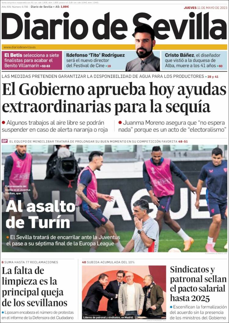 Portada de Diario de Sevilla (España)