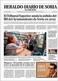 Portada de Diario de Soria (España)