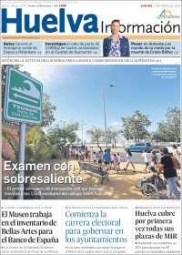 Portada de Huelva Información (España)