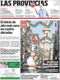 Portada de Las Provincias (España)