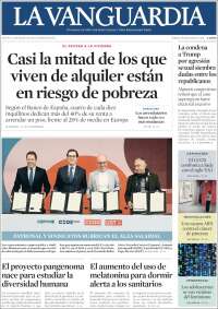 Portada de La Vanguardia (España)