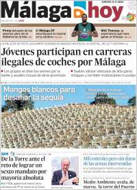 Portada de Málaga Hoy (España)