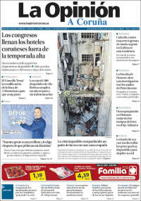 Portada de La Opinión de A Coruña (España)