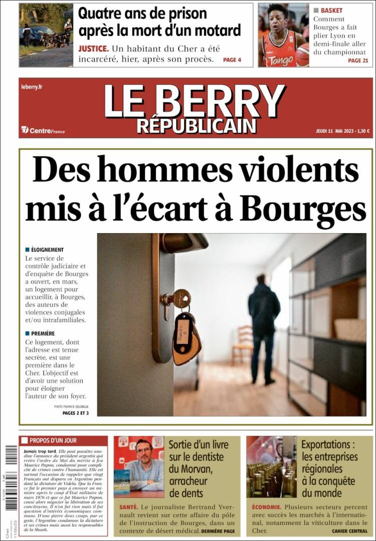 Portada de Berry Republicain (Francia)