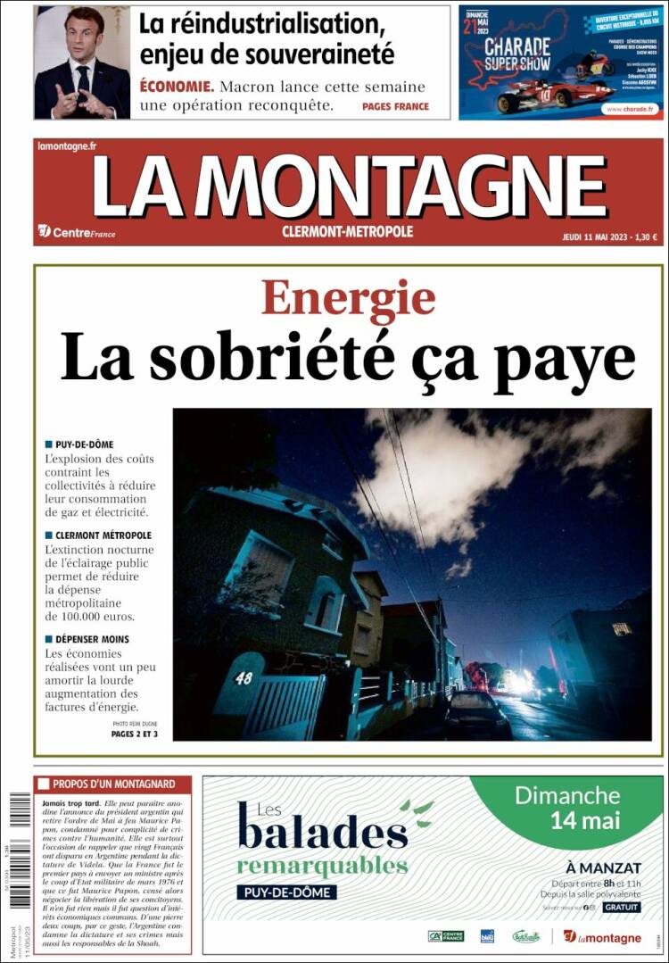 Portada de La Montagne (Francia)