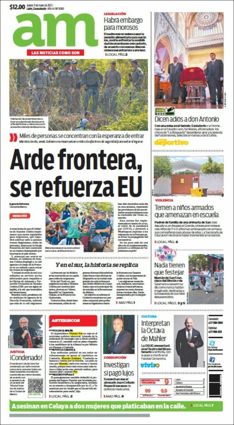 Portada de Al Día A.M. (M&eacute;xico)