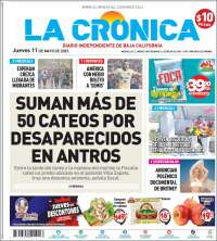 Portada de La Crónica de Baja California (M&eacute;xico)