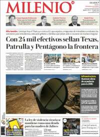 Portada de Milenio - Jalisco (M&eacute;xico)