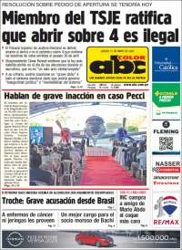 Portada de ABC Color (Paraguay)