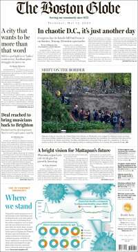 Portada de Boston Globe (USA)