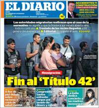 Portada de El Diario NY (USA)