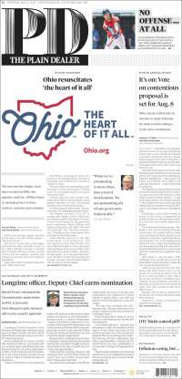 Portada de The Plain Dealer (USA)