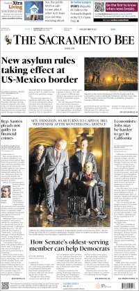 Portada de The Sacramento Bee (USA)