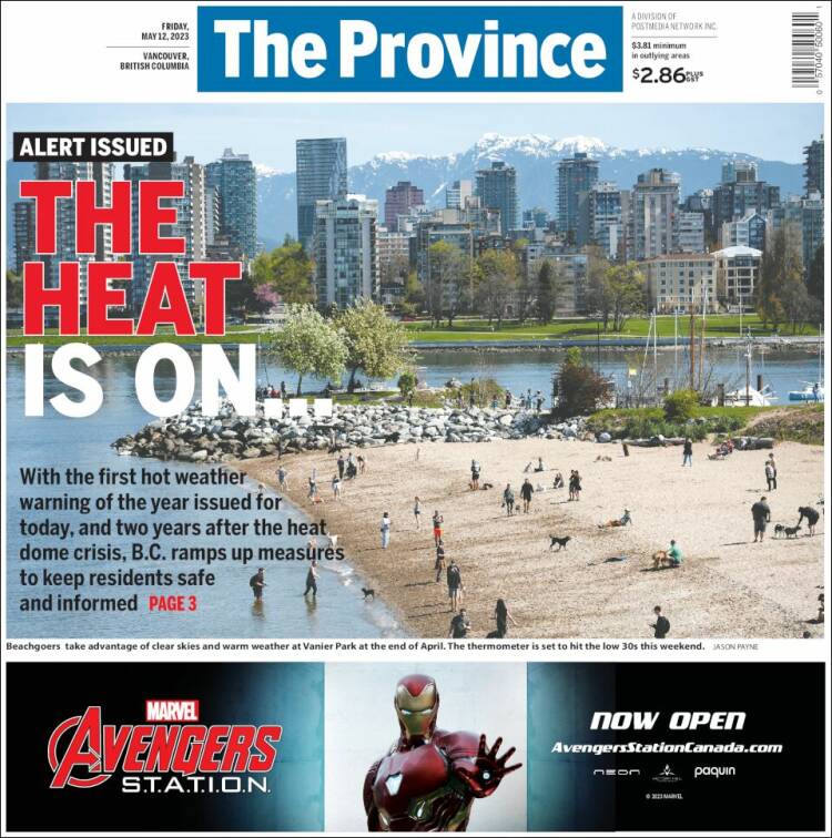 Portada de The Province (Canada)