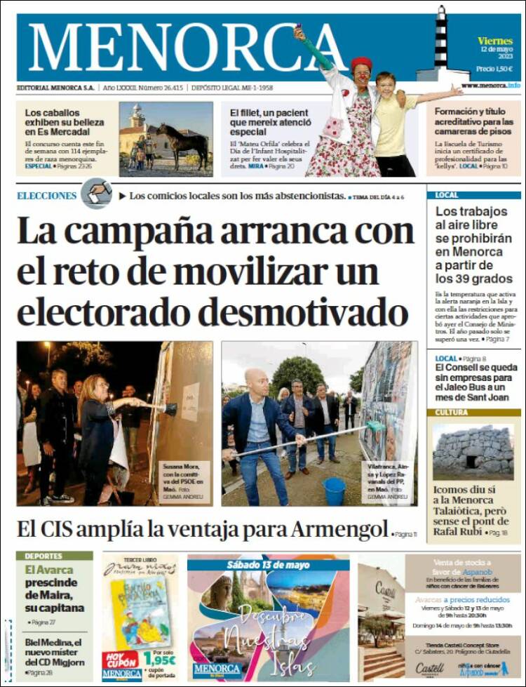 Portada de Menorca - Diario Insular (Espa&ntilde;a)