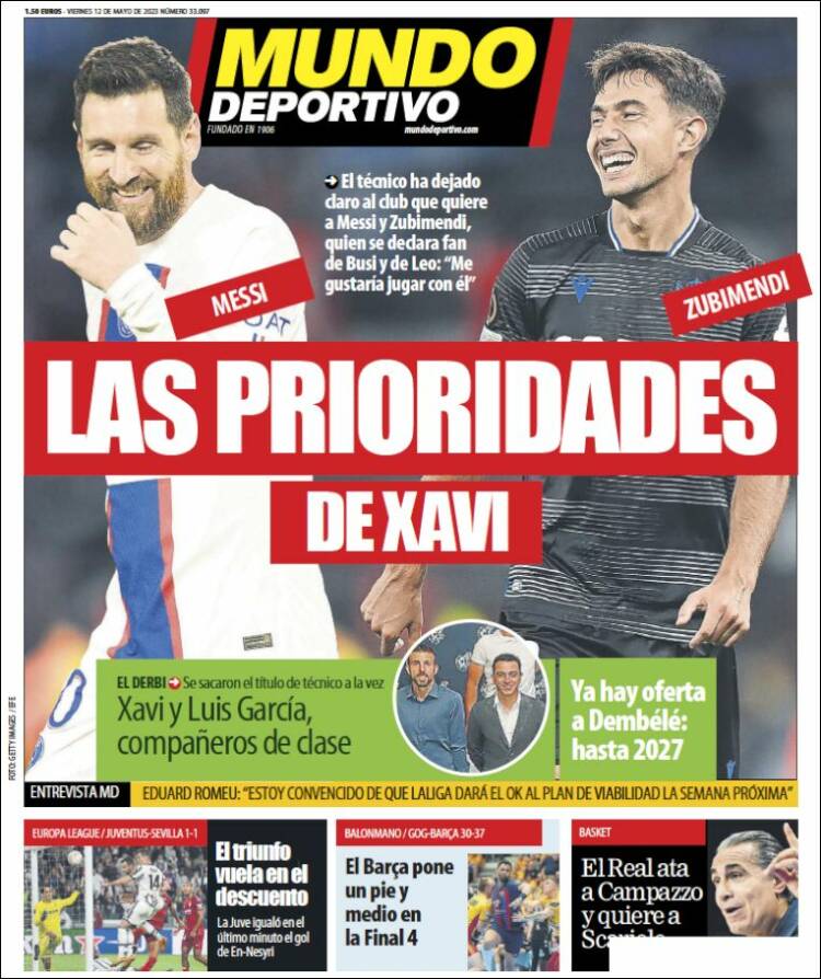 Portada de El Mundo Deportivo (Espa&ntilde;a)