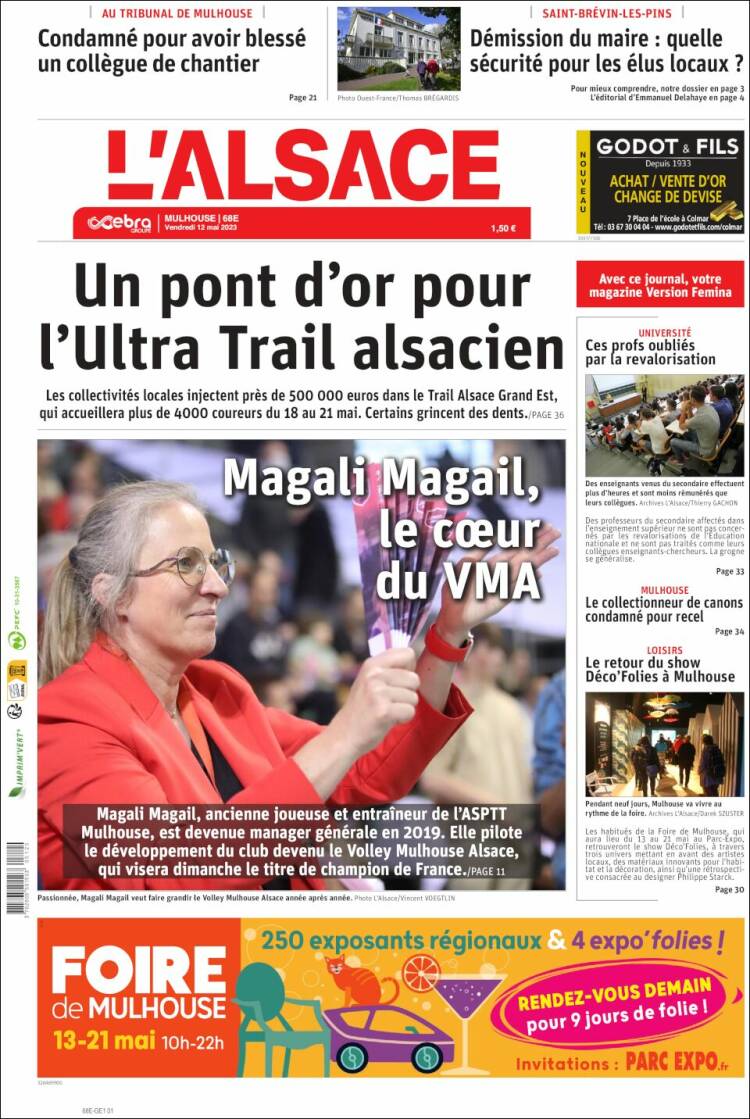 Portada de Journal L'Alsace (France)