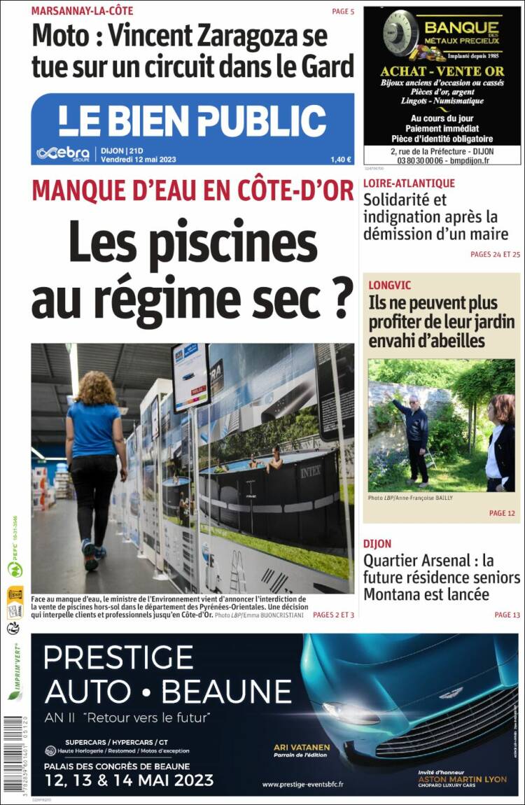 Portada de Le Bien Public (France)