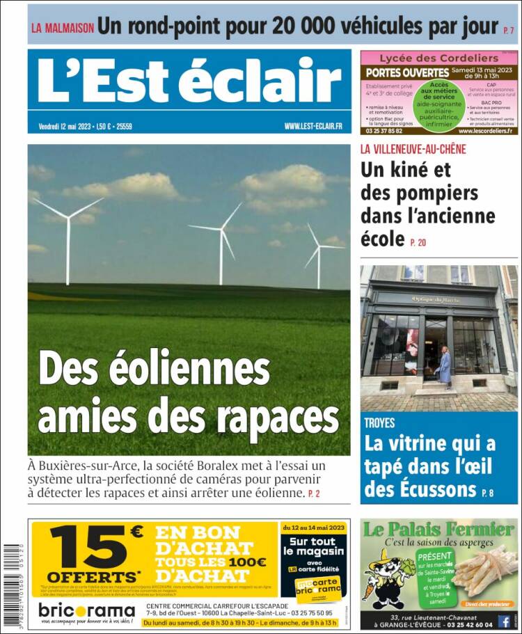 Portada de L'Est Eclair (France)