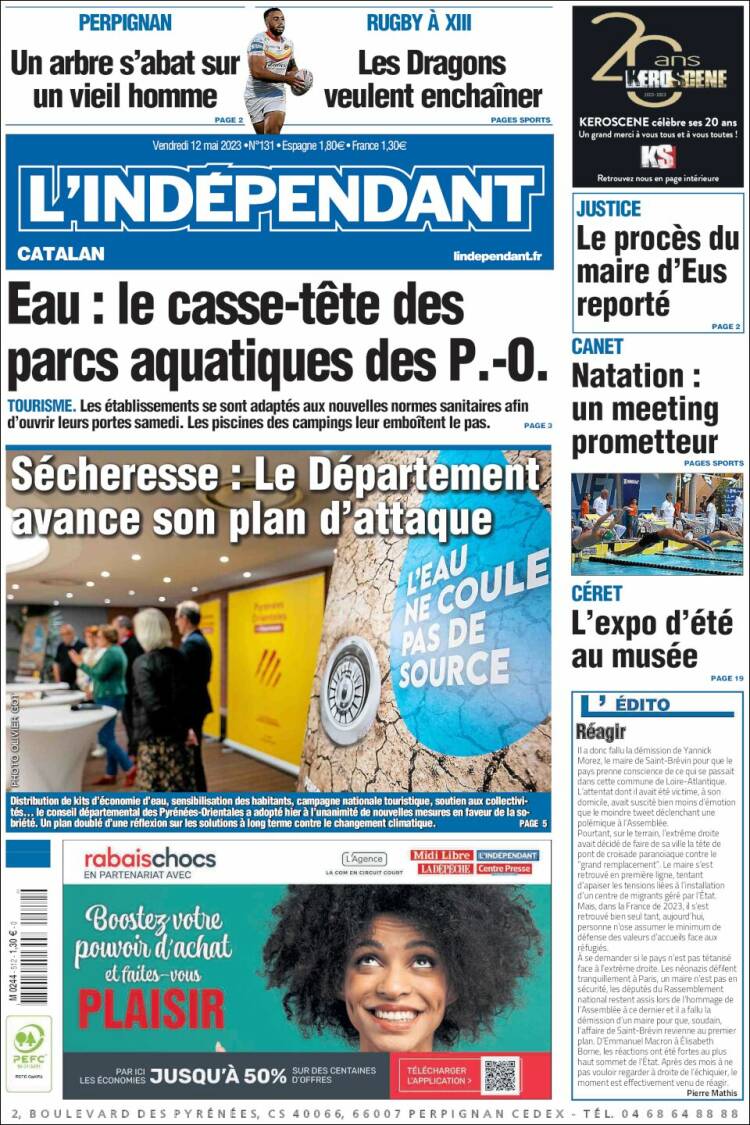 Portada de Le Indépendant (France)