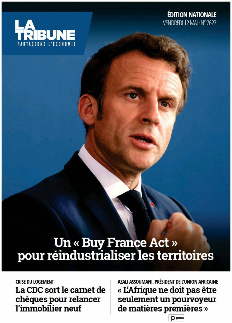 Portada de La Tribune (France)