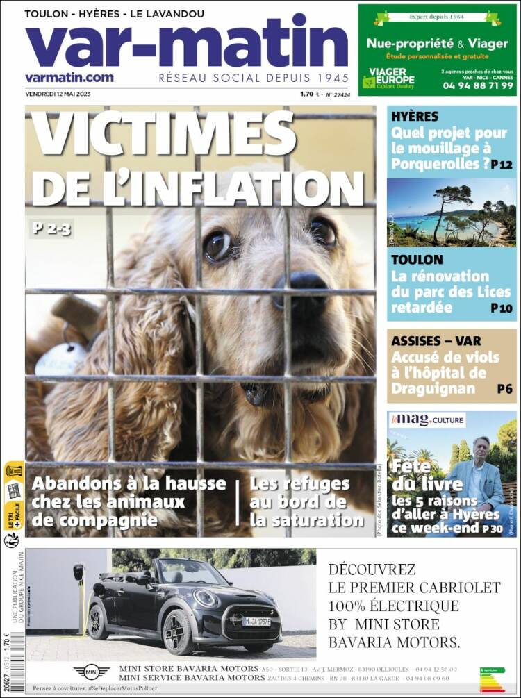 Portada de Var-Matin (France)