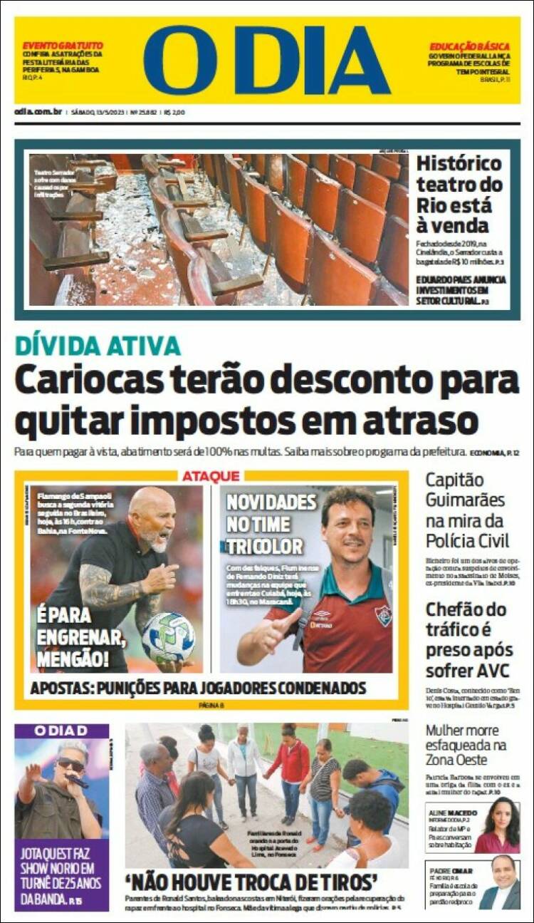 Portada de O Dia (Br&eacute;sil)