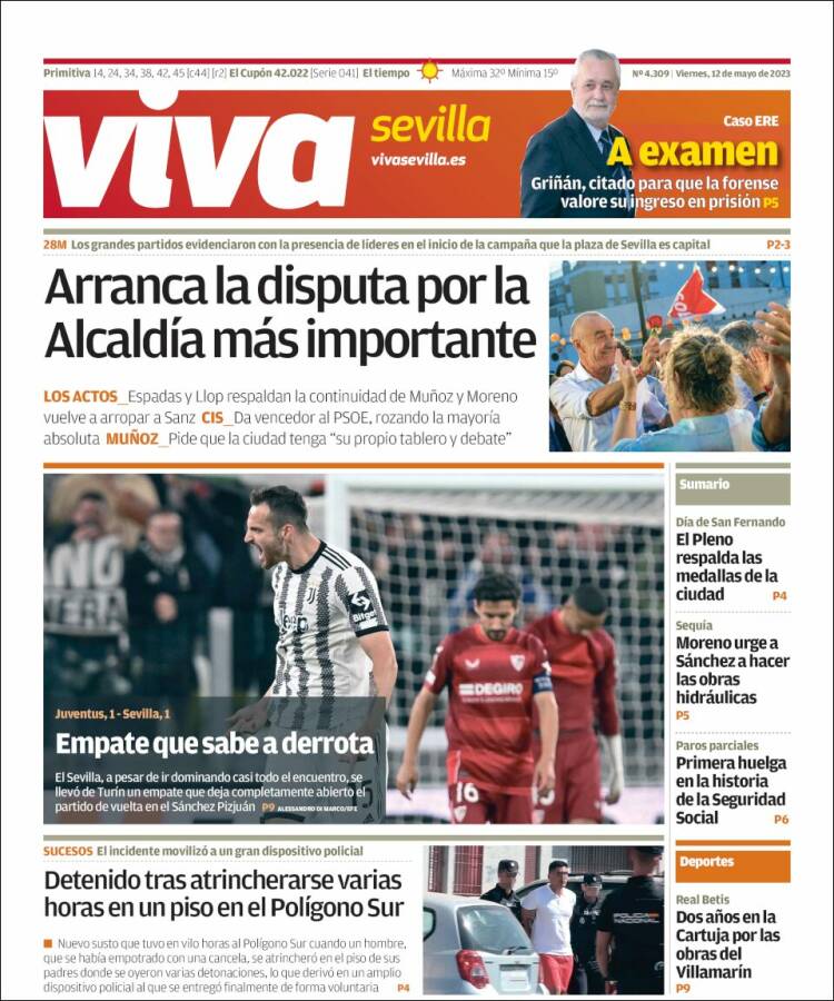Portada de Viva Sevilla (España)