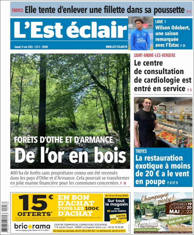 Portada de L'Est Eclair (France)
