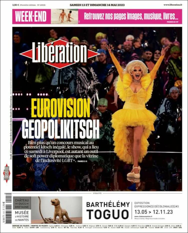 Portada de Libération (France)