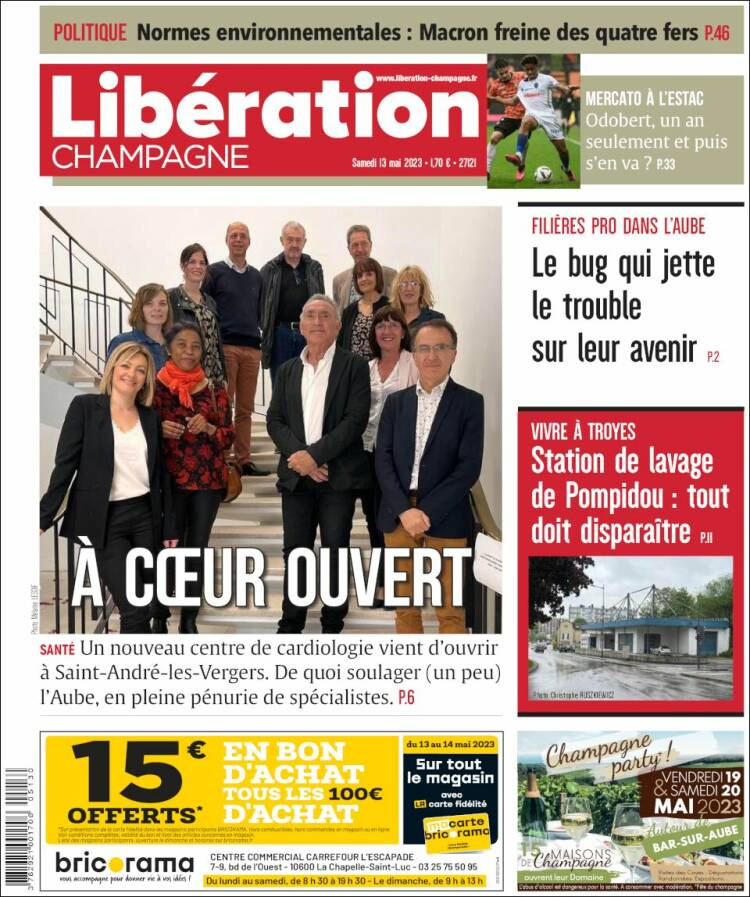 Portada de Libération Champagne (France)