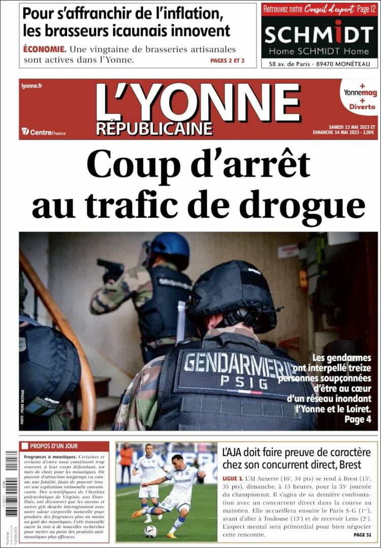 Portada de L'Yonne-Républicaine (France)